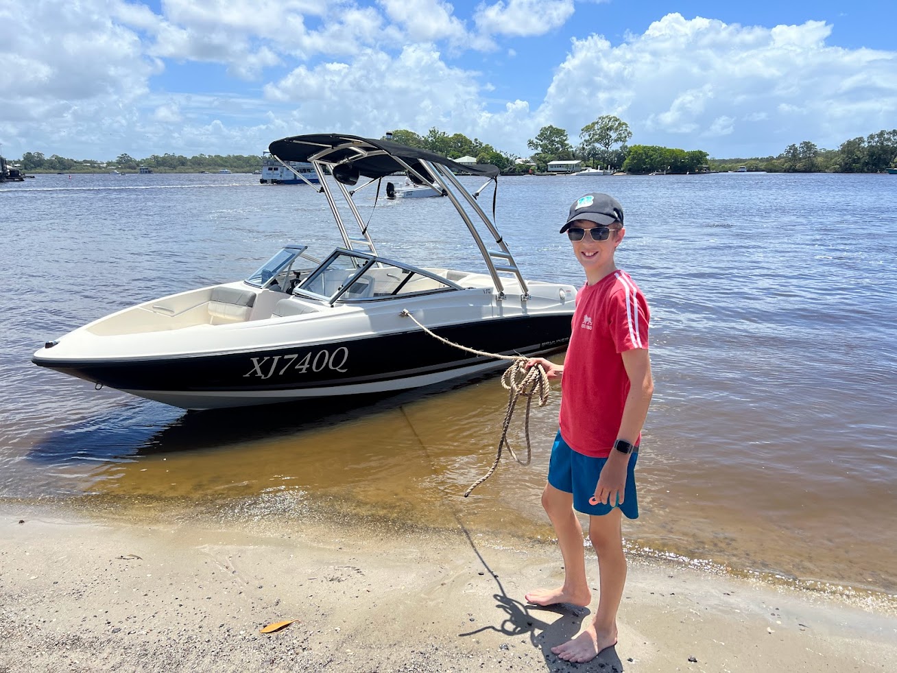 Bayliner 175 with recently overhauled trailer